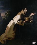 Saint Francis in Meditation Francisco de Zurbaran